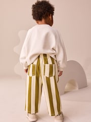 Olive Green Stripe Trousers (3mths-7yrs) - Image 2 of 8