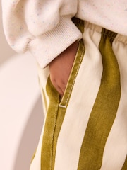 Olive Green Stripe Trousers (3mths-7yrs) - Image 4 of 8