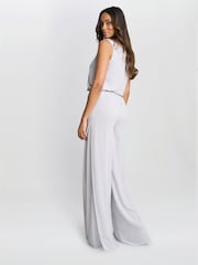 Gina Bacconi Chiffon Layered Slit Trousers - Image 2 of 6