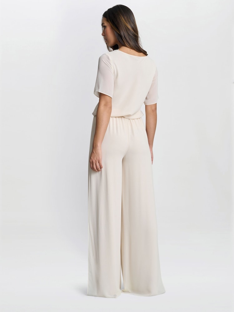 Gina Bacconi Chiffon Layered Slit Trousers - Image 2 of 6 Gina Bacconi Chiffon Layered Slit Trousers - Image 2 of 6