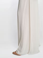 Gina Bacconi Chiffon Layered Slit Trousers - Image 6 of 6