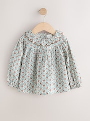 Chocolate Brown Cord Dungarees & Blouse Set (3mths-7yrs) - Image 6 of 8