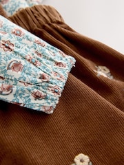 Chocolate Brown Cord Dungarees & Blouse Set (3mths-7yrs) - Image 7 of 8