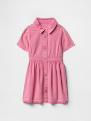Gap Pink Denim Shirt Dress (6mths-5yrs) - Image 2 of 3