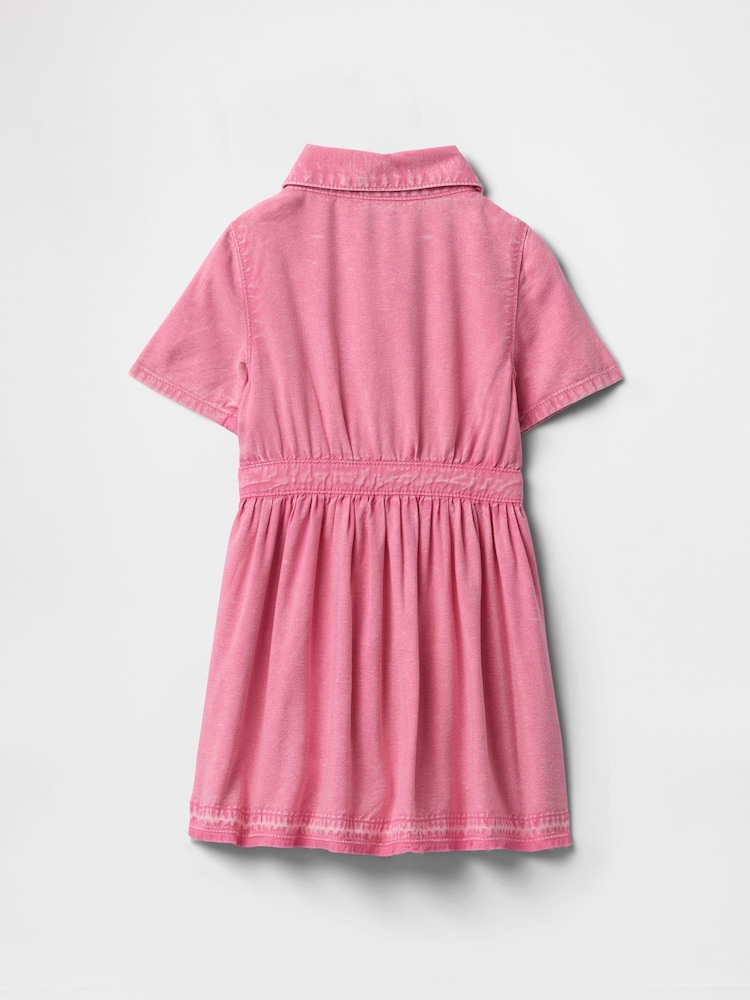 Gap Pink Denim Shirt Dress (6mths-5yrs) - Image 3 of 3