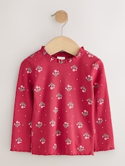 Mid Blue Floral Embroidered Dungarees (3mths-7yrs) - Image 3 of 8