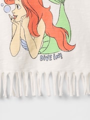 Gap White Ariel Disney Short Sleeve Fringe T-Shirt (6mths-5yrs) - Image 3 of 3