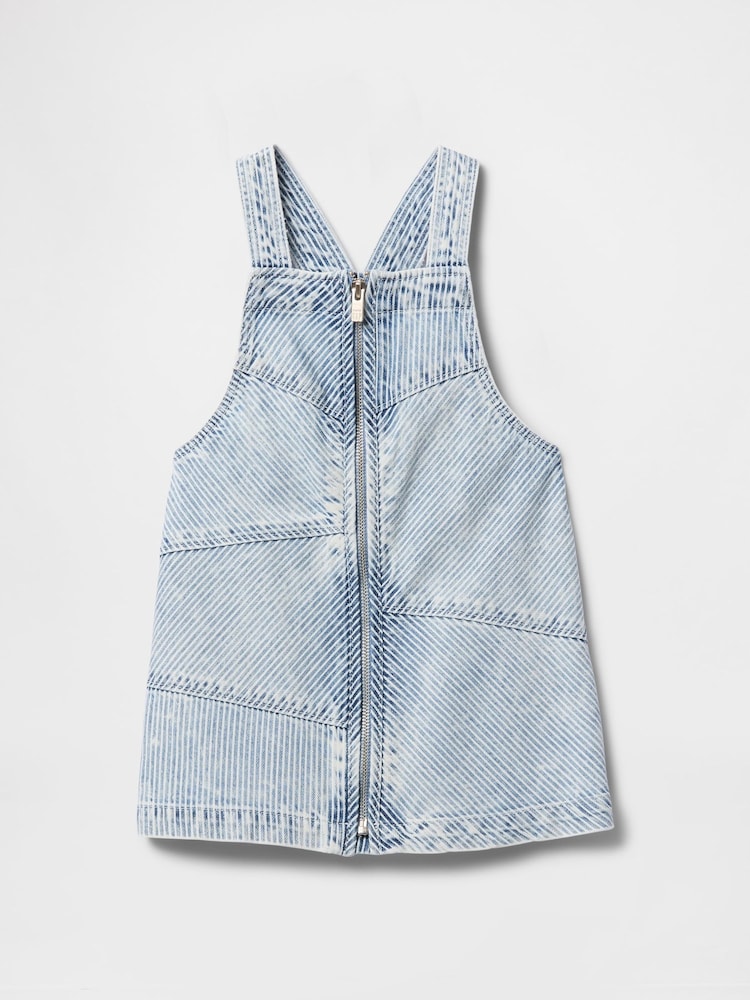 Gap Cotton Striped Denim Pinafore Dress (6mths-5yrs) - Imagen 2 de 3
