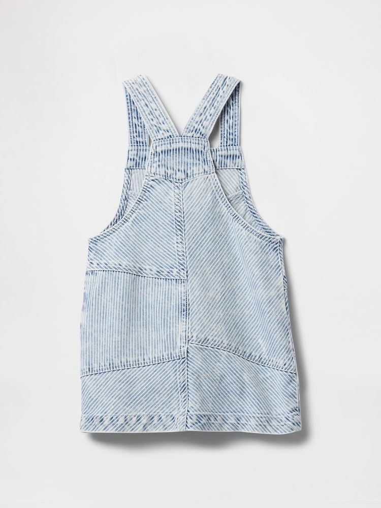 Gap Cotton Striped Denim Pinafore Dress (6mths-5yrs) - Imagen 3 de 3