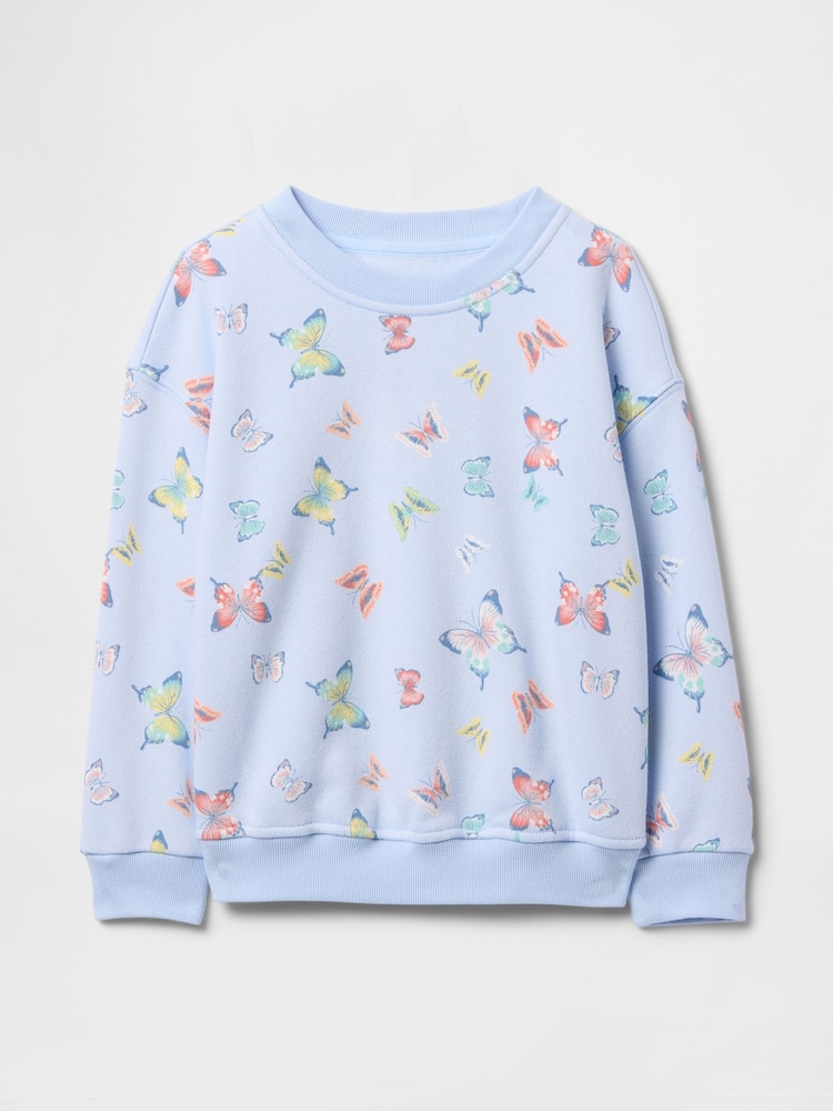 Blauw met vlinder - Gap vintage zacht sweatshirt (6 mnd - 5 jr) - Image 1 of 3