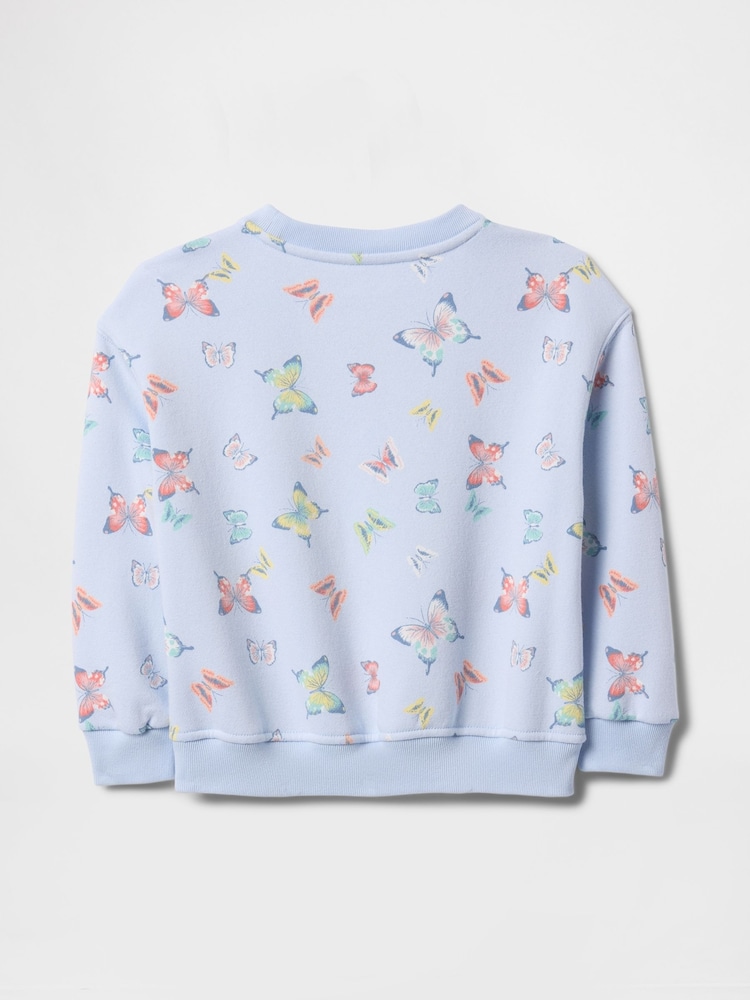 Blauw met vlinder - Gap vintage zacht sweatshirt (6 mnd - 5 jr) - Image 2 of 3