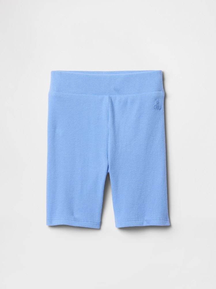 Gap Blue Ribbed Cycling Shorts (6mths-5yrs) - Image 1 of 2
