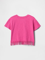 Gap Pink Minnie Mouse Disney Short Sleeve Fringe T-Shirt (6mths-5yrs) - Image 2 of 3