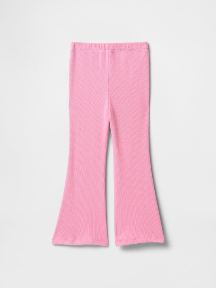 Gap Pink Ribbed Flare Leggings (6mths-5yrs) - Image 2 of 2