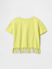 Gap Yellow Flounder Disney Short Sleeve Fringe T-Shirt (6mths-5yrs) - Image 2 of 3