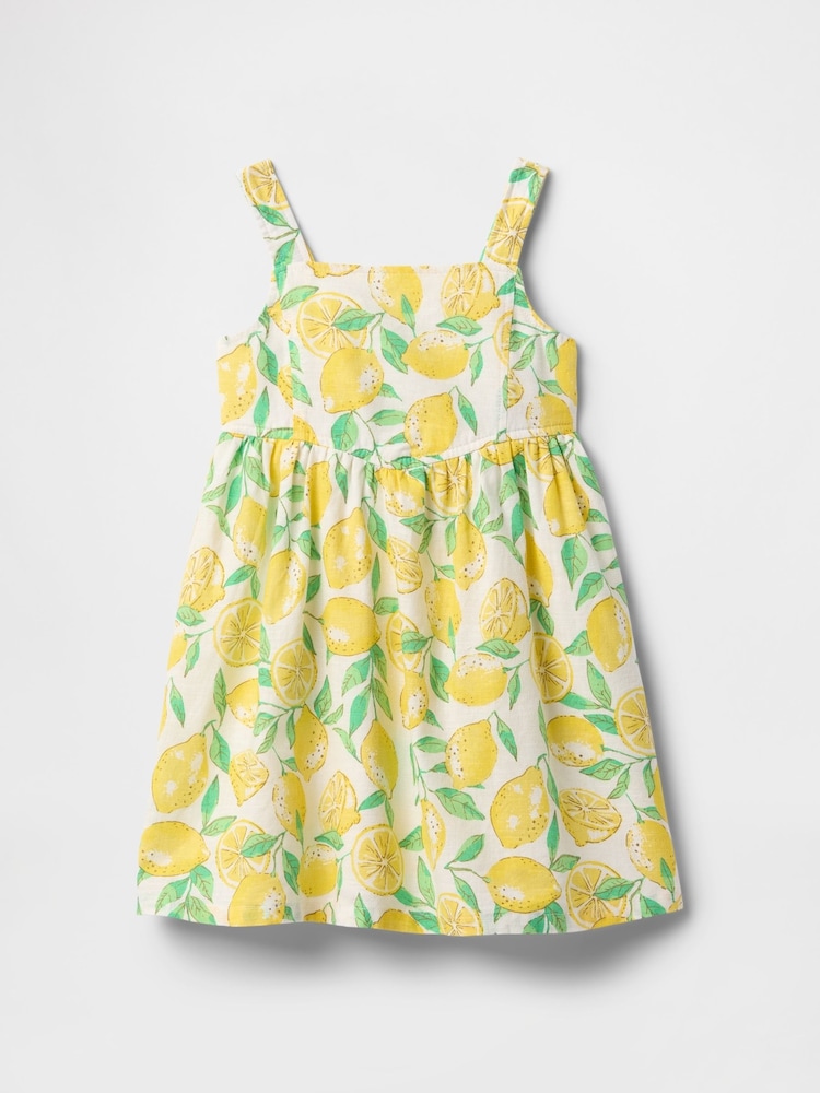 Gap Linen-Cotton Lemon Dress (6mths-5yrs) - Imagen 2 de 3