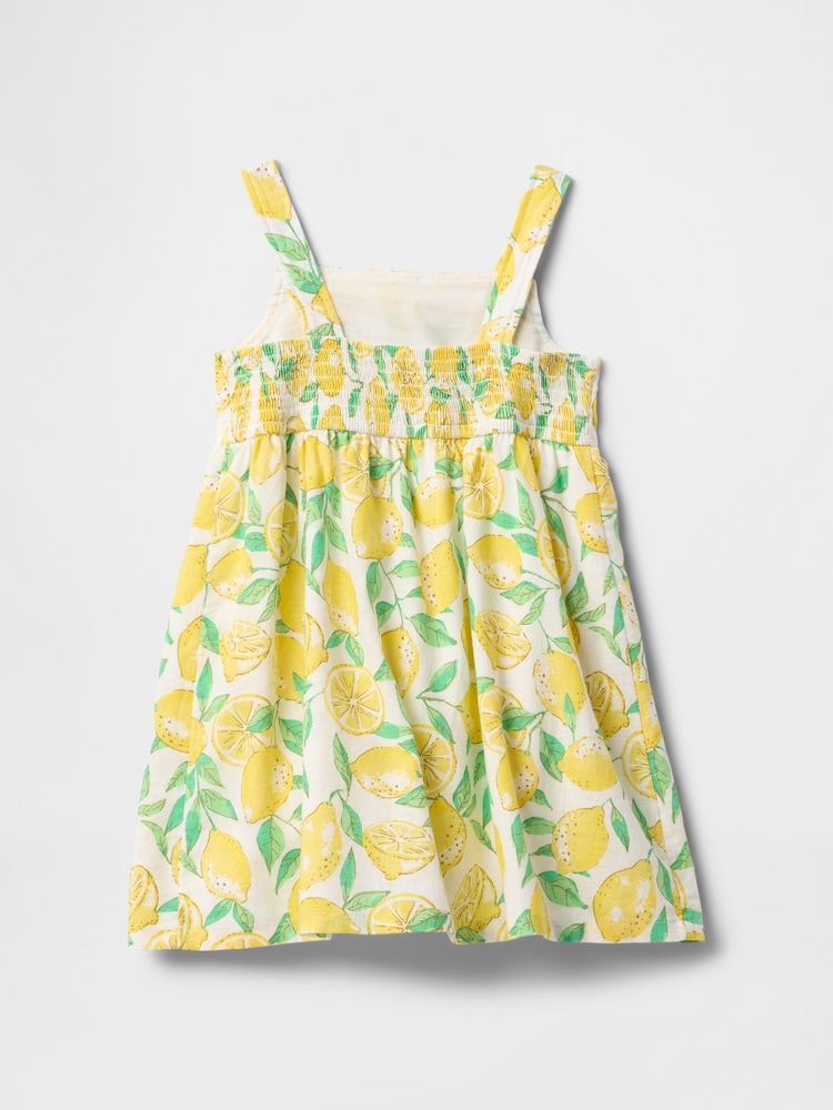 Gap Linen-Cotton Lemon Dress (6mths-5yrs) - Imagen 3 de 3