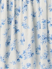 Gap White & Blue Floral 100% Cotton Tie-Front Smocked Waist Mini Dress - Image 7 of 7