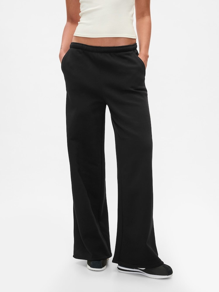 Zwart - Gap Vintage zachte baggy joggingbroek met wijde pijpen - Image 1 of 5