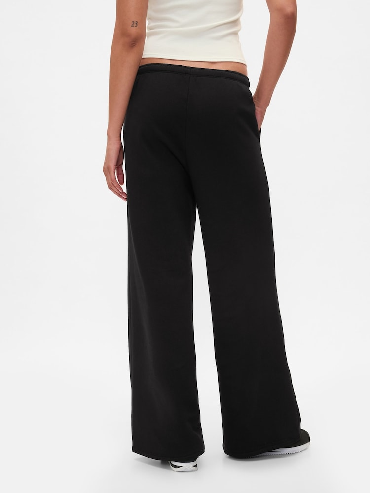 Zwart - Gap Vintage zachte baggy joggingbroek met wijde pijpen - Image 2 of 5