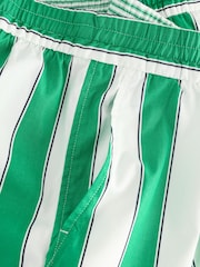 Verde - Pantalones cortos de popelina de algodón a rayas de Gap - Imagen 8 de 9