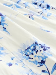 Gap White/Blue Floral Sleeveless Halter Neck Maxi Dress - Image 3 of 5