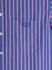 Gap Blue/Pink Cotton Poplin Striped Oversized Shirt - Image 5 of 5
