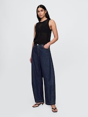 Zwart - Gap 100% Cotton Crochet Vest - Image 3 of 5