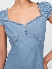 Gap Blue Denim Midi Dress - Image 5 of 8