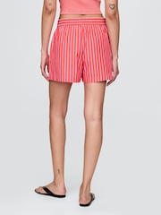 Gap Red Cotton Poplin Striped Shorts - Image 2 of 7