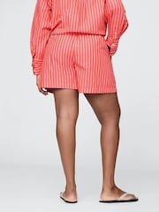 Gap Red Cotton Poplin Striped Shorts - Image 6 of 7