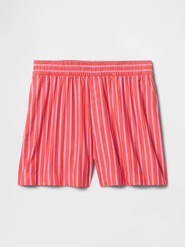 Gap Red Cotton Poplin Striped Shorts - Image 7 of 7