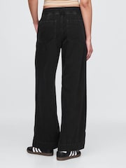 Gap Black Mid Rise UltraSoft Easy Baggy Jeans - Image 3 of 8