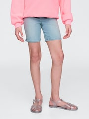 Gap Blue Denim Bike Shorts - Image 1 of 5