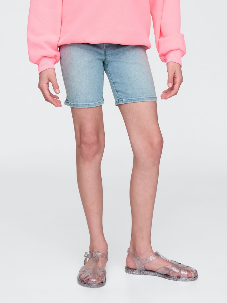 Gap Blue Denim Bike Shorts - Image 1 of 5