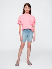 Gap Blue Denim Bike Shorts - Image 3 of 5