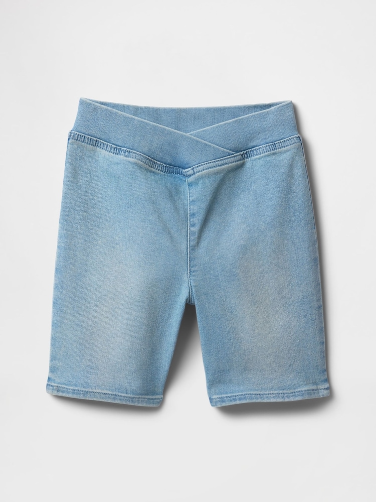 Gap Blue Denim Bike Shorts - Image 4 of 5