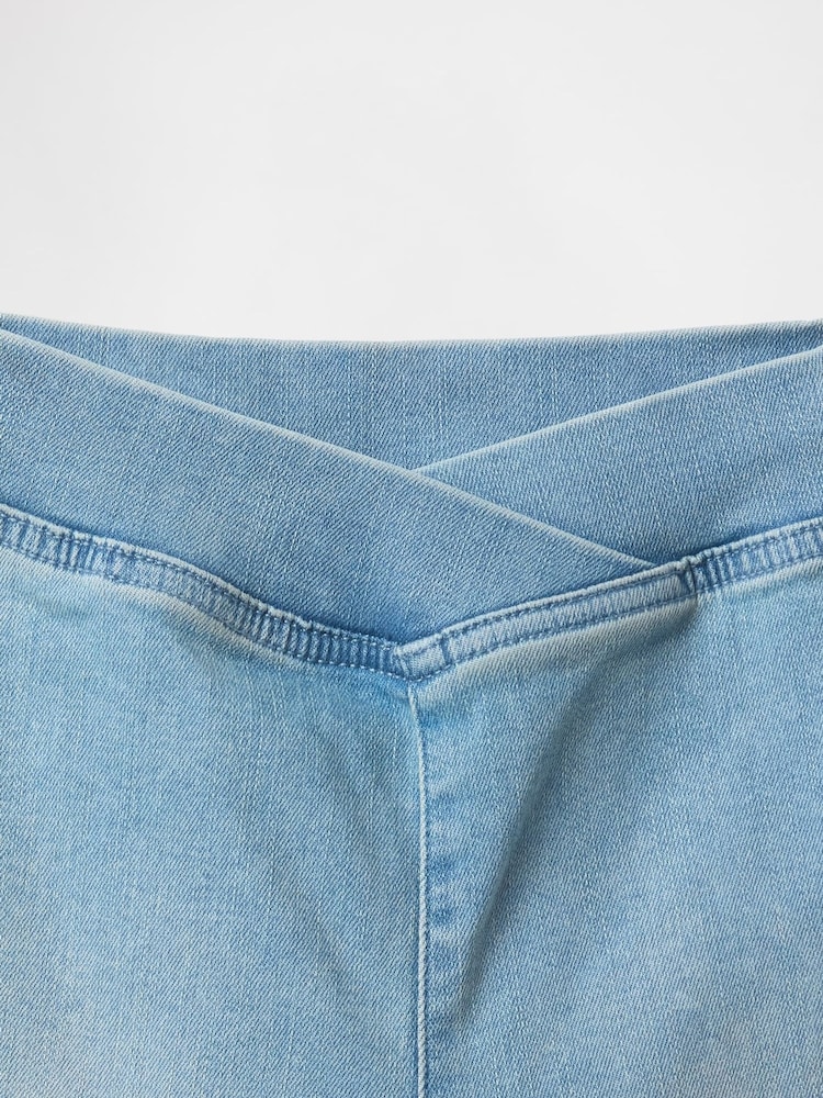 Gap Blue Denim Bike Shorts - Image 5 of 5