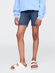 Gap Dark Blue Denim Bike Shorts - Image 1 of 5