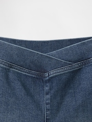 Gap Dark Blue Denim Bike Shorts - Image 5 of 5