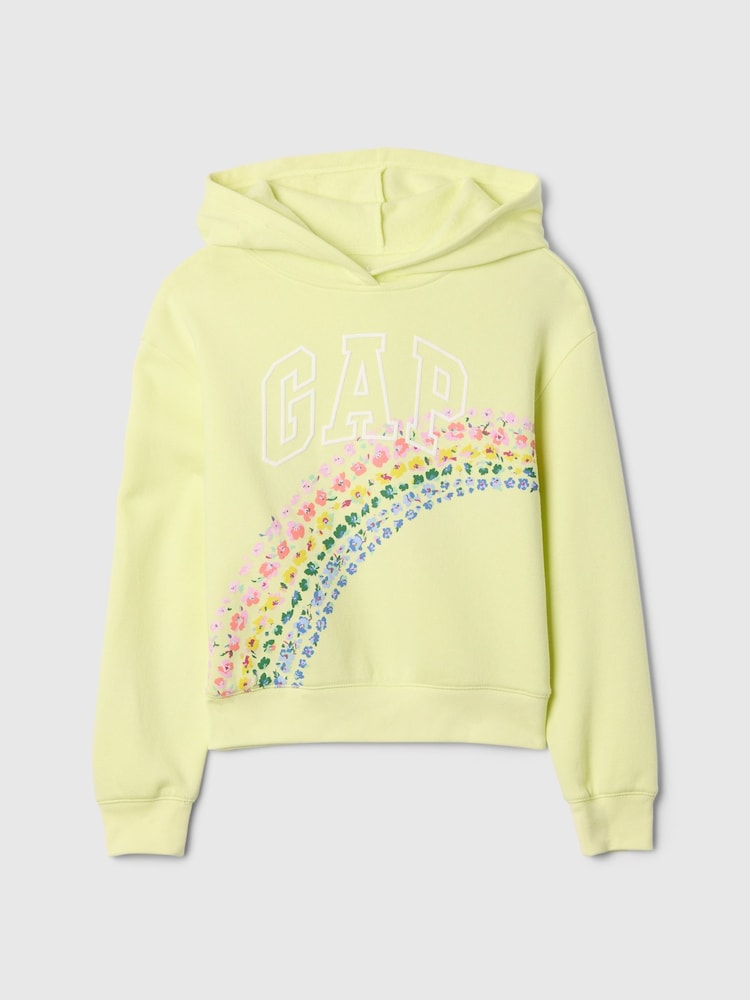 Gap Yellow Vintage Relaxed Logo Hoodie (4-13yrs) - Image 1 of 2