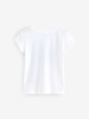 Gap White/Blue Butterfly Logo Short Sleeve Crew Neck T-Shirt - Image 2 of 4