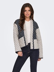 JDY White Quilted House Coat - Image 1 of 6