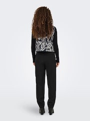 JDY Black Pattern Waistcoat - Image 3 of 6
