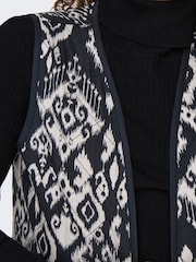 JDY Black Pattern Waistcoat - Image 4 of 6