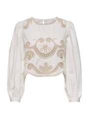JDY Crochet Long Sleeve Blouse - Image 1 of 2