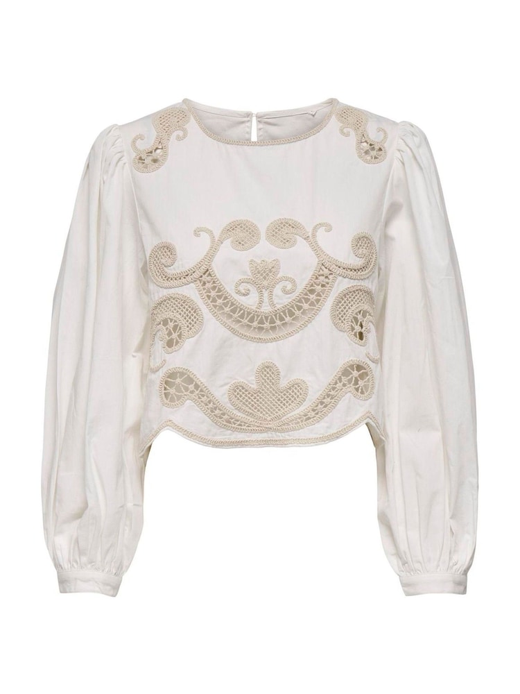 JDY Crochet Long Sleeve Blouse - Image 1 of 2