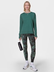 Sweaty Betty Green After Class Longline Sweatshirt - Image 2 of 8