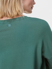 Sweaty Betty Green After Class Longline Sweatshirt - Image 5 of 8