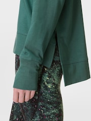 Sweaty Betty Green After Class Longline Sweatshirt - Image 6 of 8